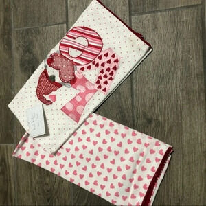 Gnome valentines kitchen towel- nicole Miller